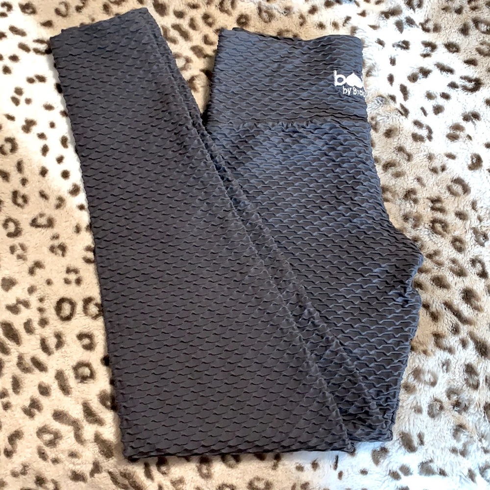Booty by Brabants Crocoskin dark grey leggings